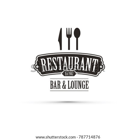 black restaurant logo