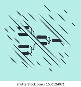 Black Results and standing tables scoreboard championship tournament bracket icon isolated on green background. Glitch style. Vector Illustration