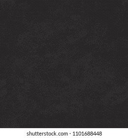 Black retro grunge vector seamless pattern with dots