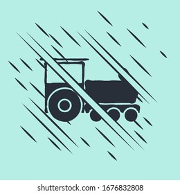 Black Retro train icon isolated on green background. Public transportation symbol. Glitch style. Vector Illustration