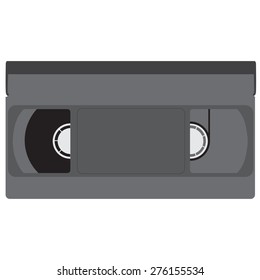 Black Retro Video Tape, Vhs Tape, Video Cassette Vector Isolated