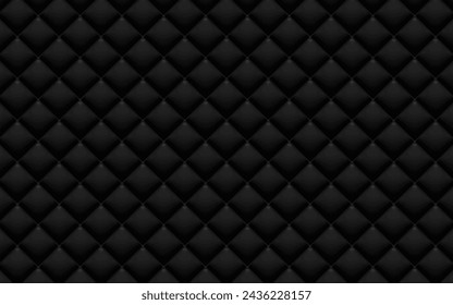 Black rhombus geometric pattern. something like a cushion