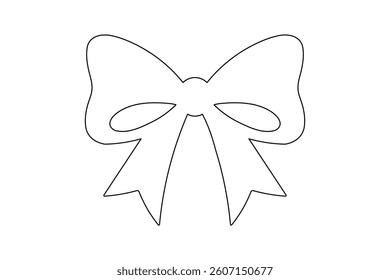 Black Ribbon Bow Silhouette Vector, decoration bow tie ribbon, bow black silhouette ribbon knot, black bow icons and symbols, black silhouette wedding ribbon