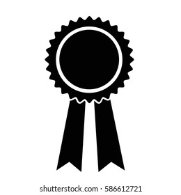 black ribbon icon