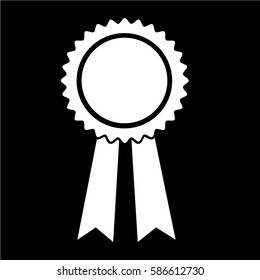 black ribbon icon