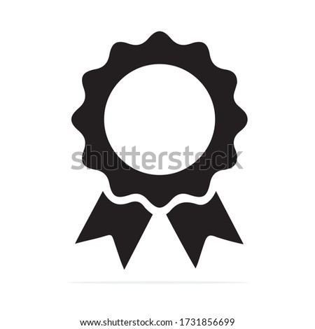 Black ribbon icon. Vector concept illustration for design.