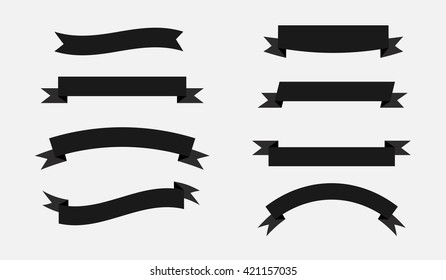 Black Ribbon Icons.