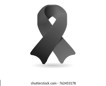 Black ribbon for mouning and MIA POW awareness