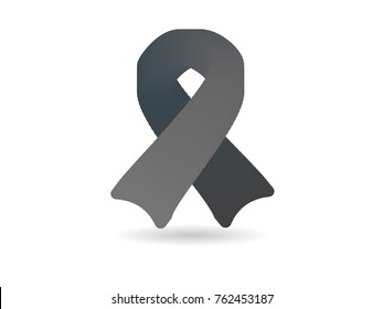 Black ribbon for mouning and MIA POW awareness