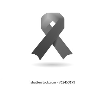 Black ribbon for mouning and MIA POW awareness