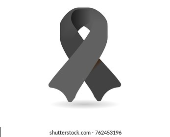 Black ribbon for mouning and MIA POW awareness