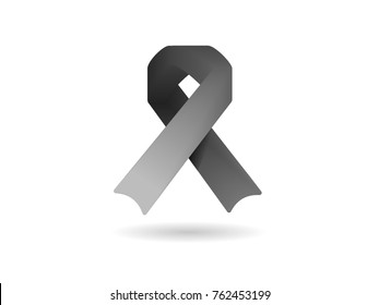 Black ribbon for mouning and MIA POW awareness