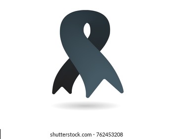 Black ribbon for mouning and MIA POW awareness