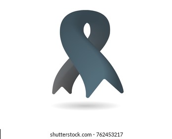 Black ribbon for mouning and MIA POW awareness