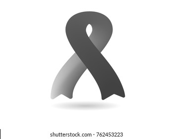 Black ribbon for mouning and MIA POW awareness