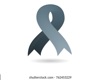 Black ribbon for mouning and MIA POW awareness