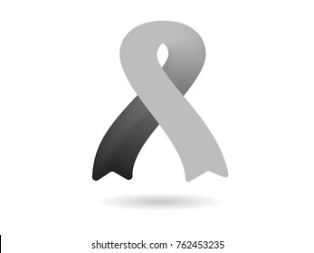 Black ribbon for mouning and MIA POW awareness