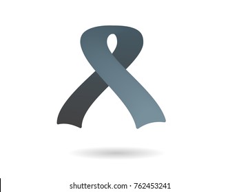 Black ribbon for mouning and MIA POW awareness