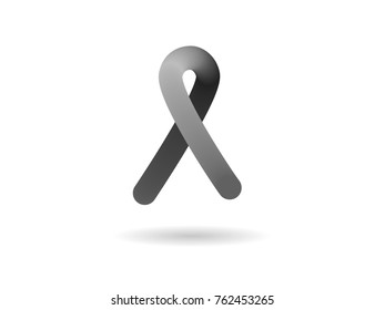 Black ribbon for mouning and MIA POW awareness