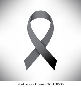 Black ribbon and Peace illustration, Vector eps10