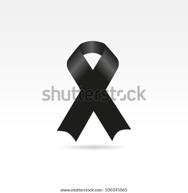 Black Ribbon Symbol Stock Vector (Royalty Free) 500345065 Shutterstock