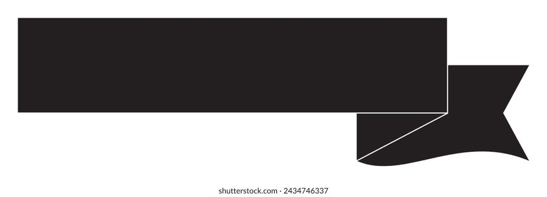 Schwarze Bänder. Vektorband. Bandbanner