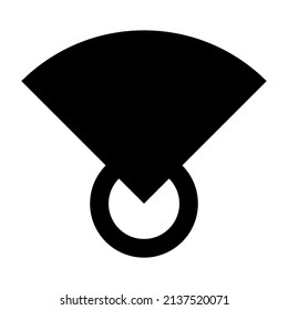 logotipo de fondo de diamante de anillo negro 