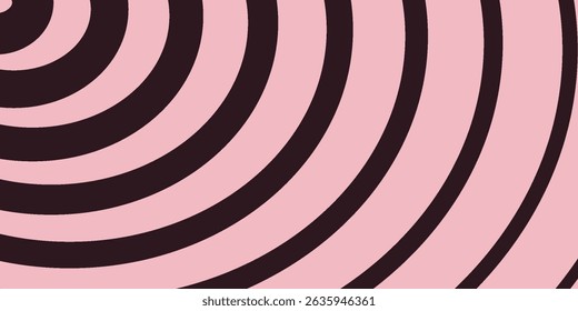 Black Rings sound wave and line in a circle. Tap symbol. Radio signal background. Vector template illustration abstract speed motion for your design