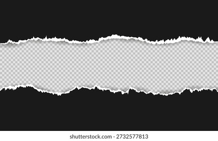 Textura papel rasgado negro