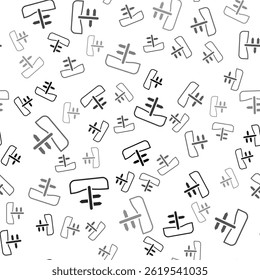 Black Road traffic sign. Signpost icon isolated seamless pattern on white background. Pointer symbol. Isolated street information sign. Direction sign.  Vector - Powered by Shutterstock - Get 15% off with code: PIKWIZARD15