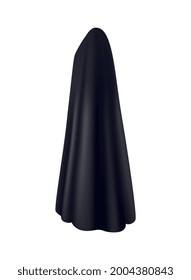 Ropa negra en fondo blanco ilustración vectorial realista