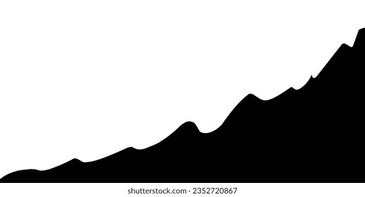 Fondo de escalada de roca negra, diseño vectorial.