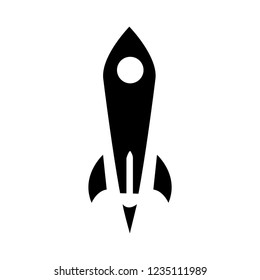 Black rocket icon