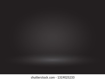 Black room in the 3d. Light style background.