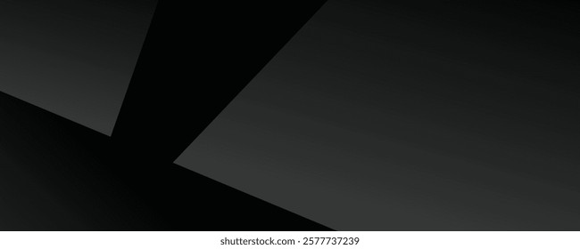 black room corner scene background 3d illustration vector