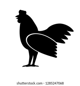 black rooster icon