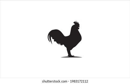 Black Rooster  icon Template vector template illustration design