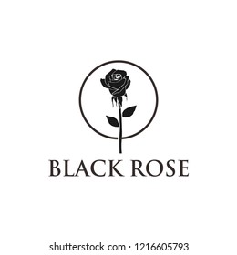 Black Rose Logo Inspiration Stock Vector (Royalty Free) 1216605793 ...