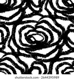 rose noire motif d'Image vectorielle harmonieux abstrait cercles brosse Grunge noir et blanc Image vectorielle urbaine texture template. Poussière Sale Sombre Recouvrant Un Arrière-Plan De Détresse. Créez facilement une image abstraite pointillée, vintage.
