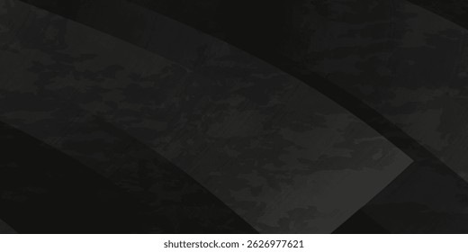 El fondo abstracto áspero negro del grunge se superpone a la capa en el espacio oscuro con la decoración diagonal de las líneas. Moderno