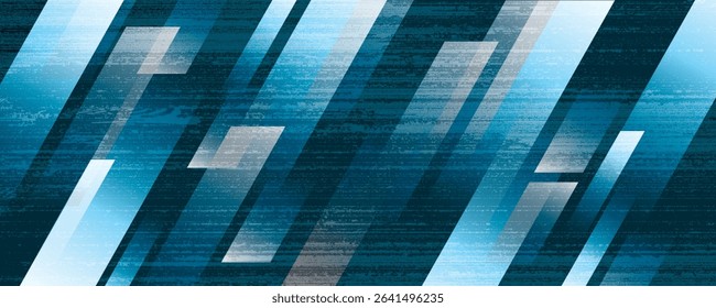 Black rough grunge abstract background overlap layer on dark space with diagonal lines decoration. Modern graphic design element vintage style concept for web banner.