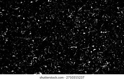 Textura negra gruesa del grunge con los rasguños blancos ligeros y el efecto de la película de la vendimia. Ideal para fondos, superposiciones de fotos, gráficos dramáticos y tipografía.