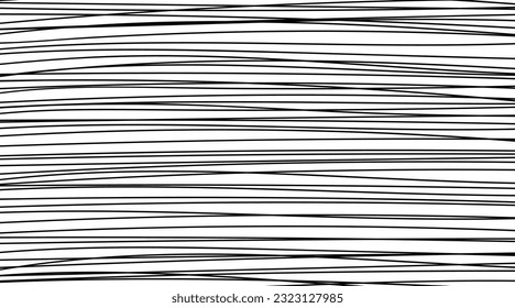 black rough and random lines textured background, vector