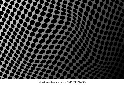 black round abstract background. dark  metallic concept wallpaper. gray dotted surface banner , flyers texture vector