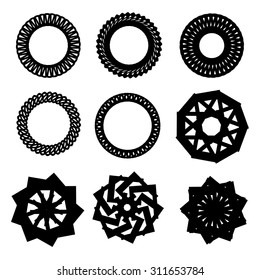 black round frame