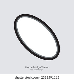 black round frame empty image, copy space round frame design template vector, circle frame design copy space