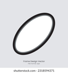 black round frame empty image, copy space round frame design template vector, circle frame design copy space
