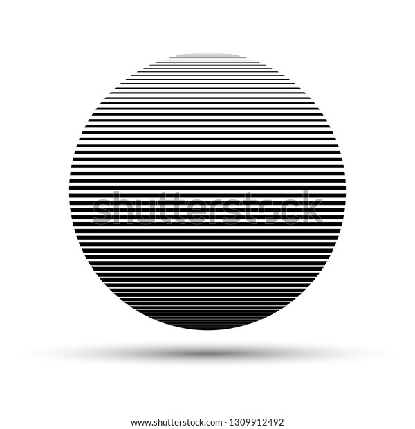 Black Round Shape Abstract Logo Design Stock Vector (Royalty Free ...