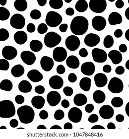 Vector Monochrome Seamless Pattern Simple Background Stock Vector ...