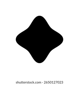 Silhueta de Cruz Arredondada Preta. Emblema da etiqueta do logotipo do adesivo. Forma do rótulo para design de crachá, oferta de venda, marca de produto original, elemento de marca. Ilustração de vetor.